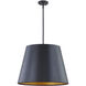 Allson 4 Light 22 inch Matte Black Indoor Pendant Ceiling Light